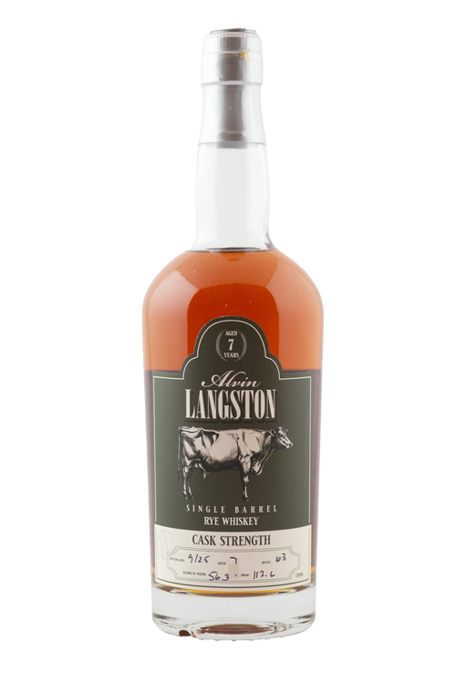 Alvin Langston 7-Year Single Barrel Cask Strength Rye