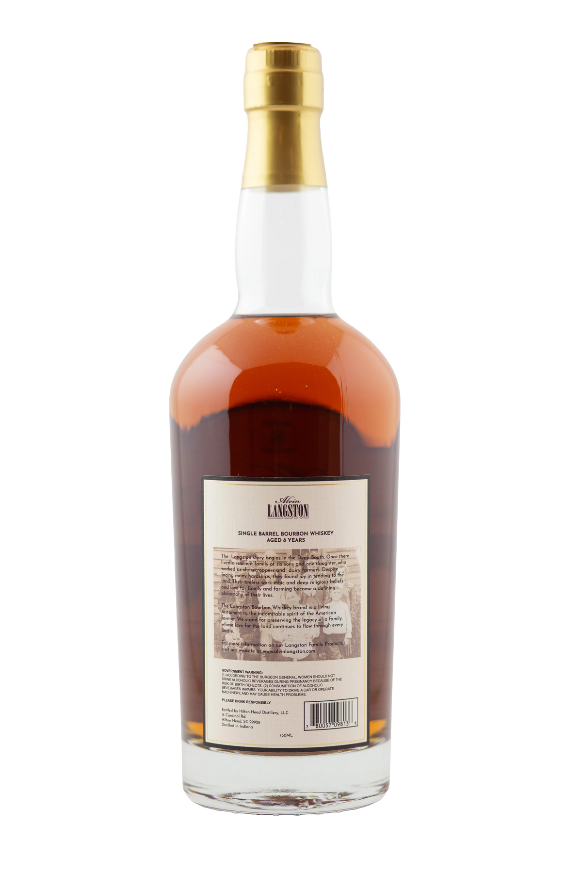 Alvin Langston 8-Year Single Barrel Cask Strength Bourbon