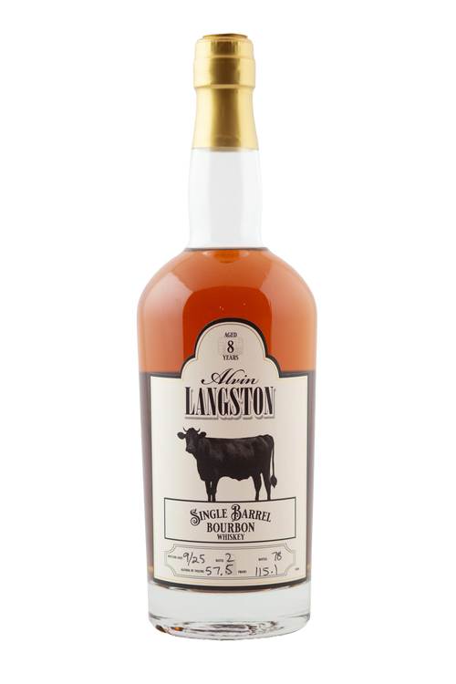 Alvin Langston 8-Year Single Barrel Cask Strength Bourbon